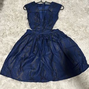 Printed cutout dress by Mustard Seed